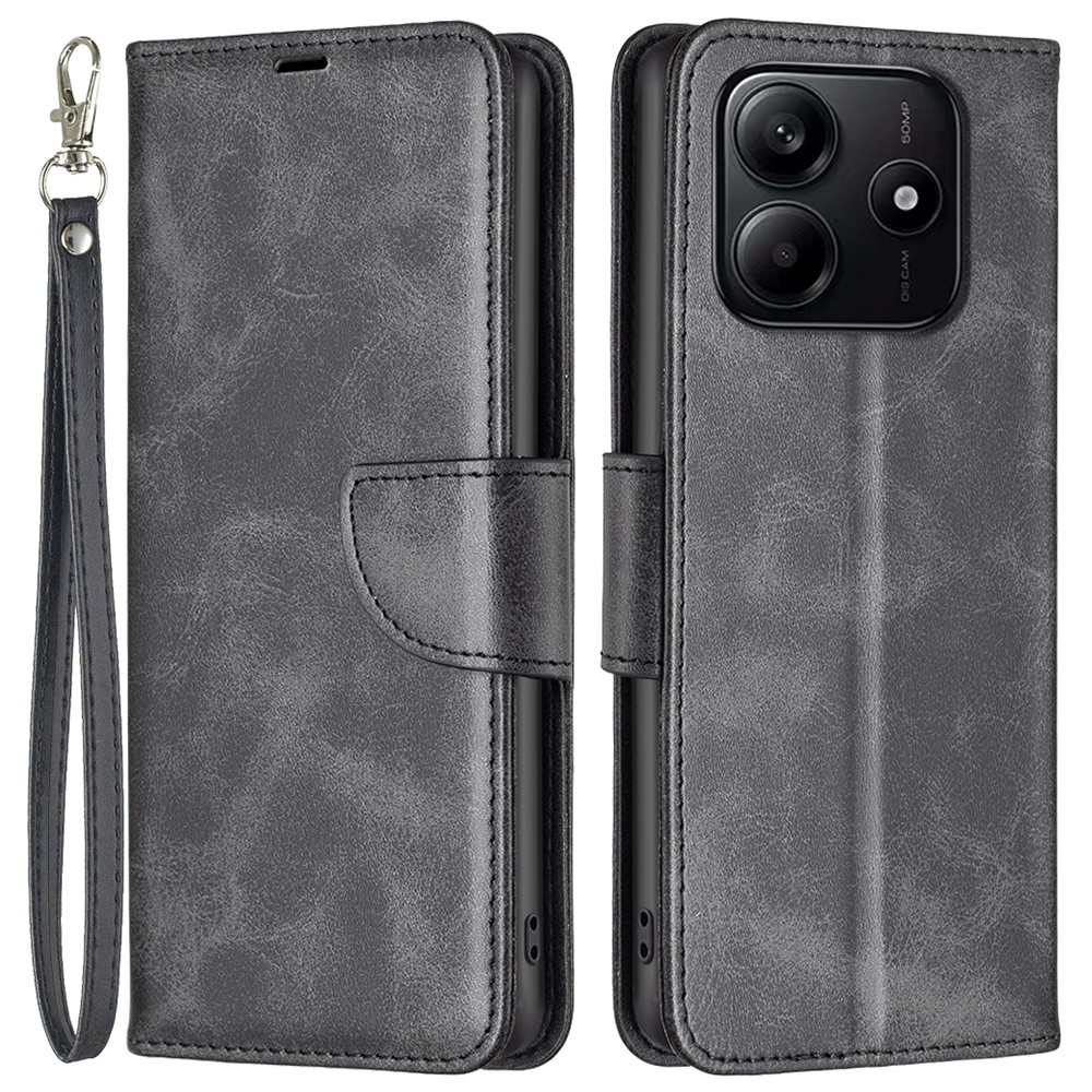  Xiaomi Redmi Note 14 4G Fodral Läder Solid Shark Svart
