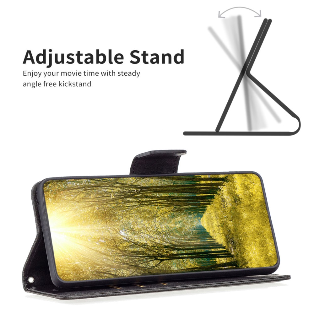 Xiaomi Redmi Note 14 4G Fodral Läder Solid Shark Svart