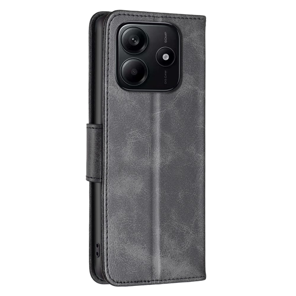  Xiaomi Redmi Note 14 4G Fodral Läder Solid Shark Svart