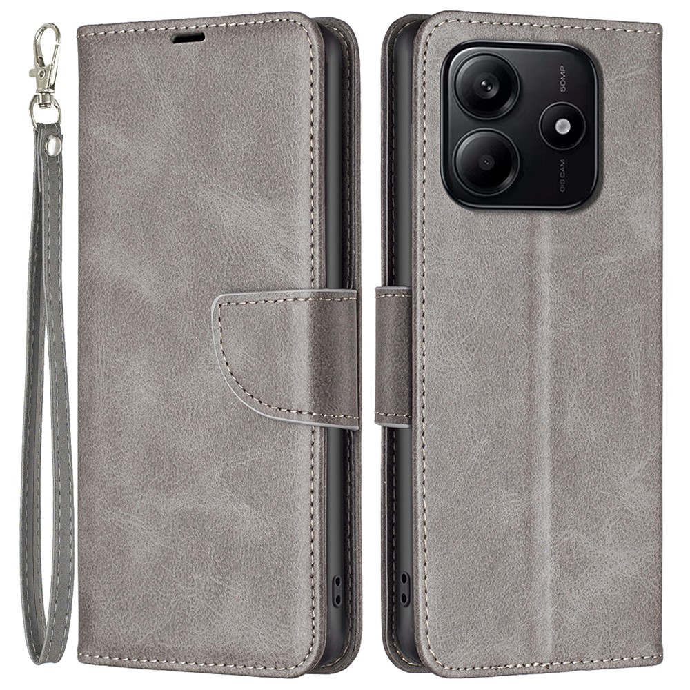  Xiaomi Redmi Note 14 4G Fodral Läder Solid Shark Grå