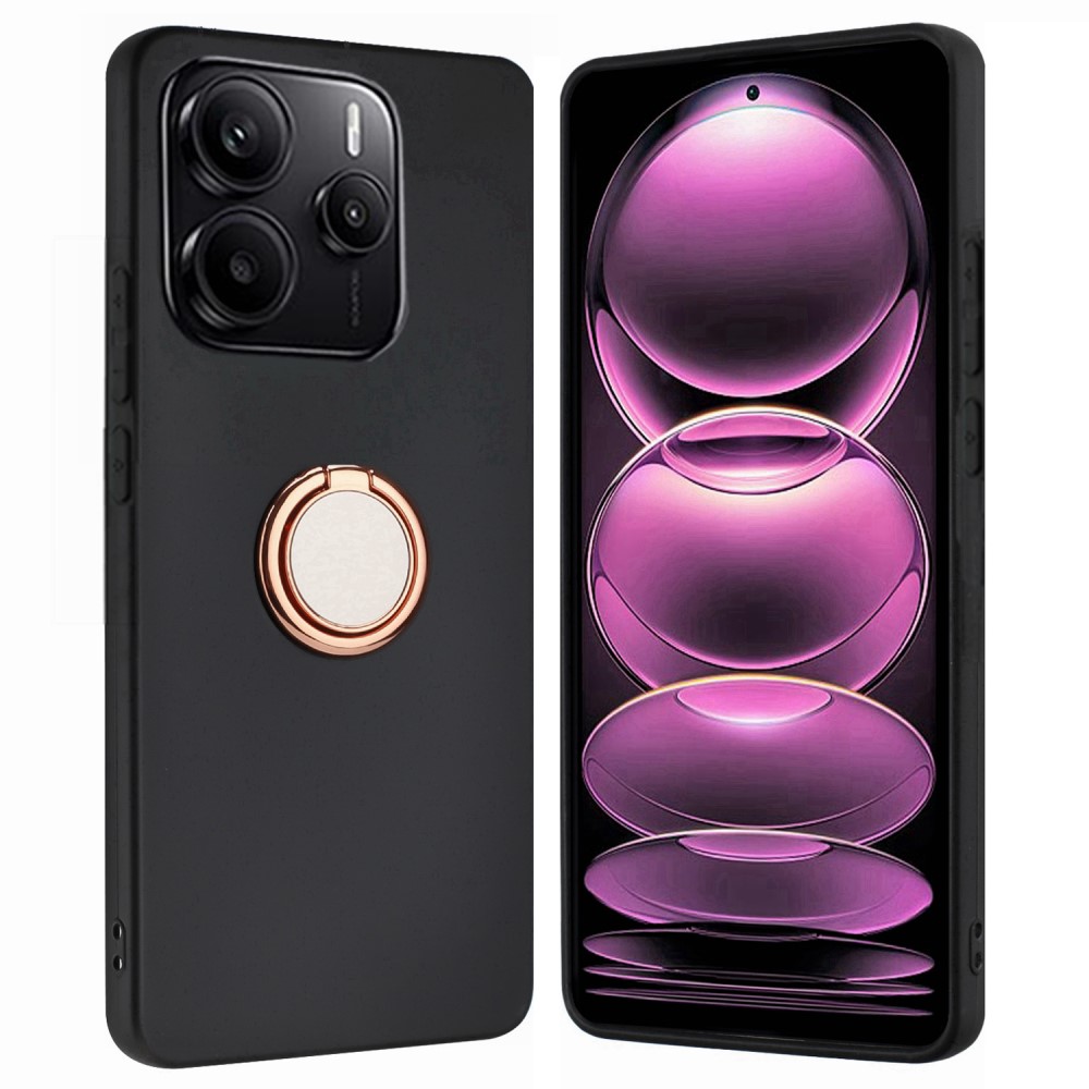  Xiaomi Redmi Note 14 4G Skal Ring Svart / Roséguld