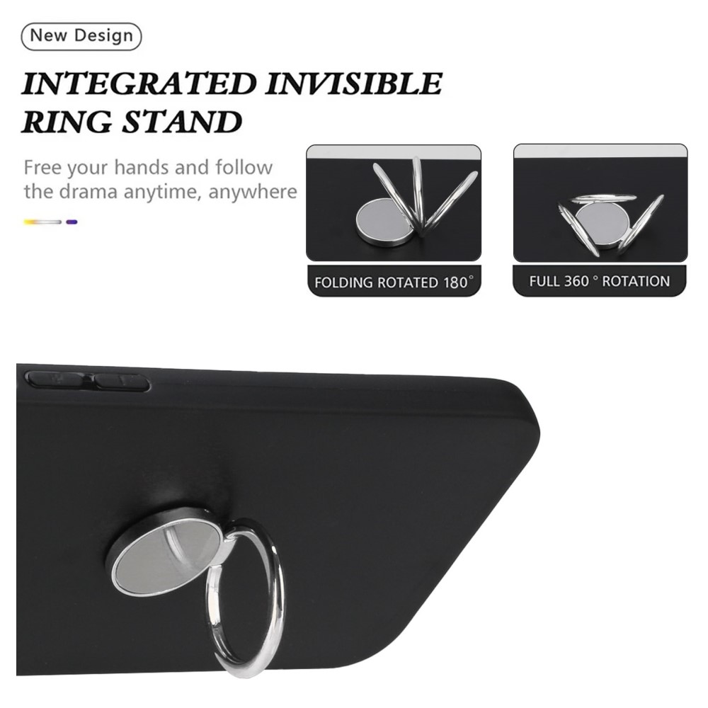  Xiaomi Redmi Note 14 4G Skal Ring Svart / Silver