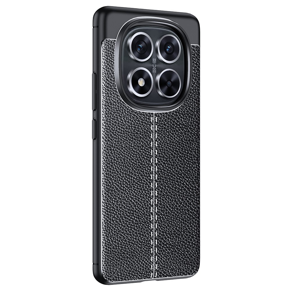  Xiaomi Redmi Note 14 Pro/Pro Plus 5G Skal Litchi Textur Svart