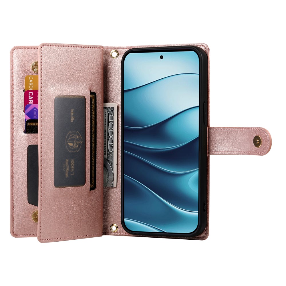  Xiaomi Redmi Note 14 4G Fodral Multifunktionell Roséguld