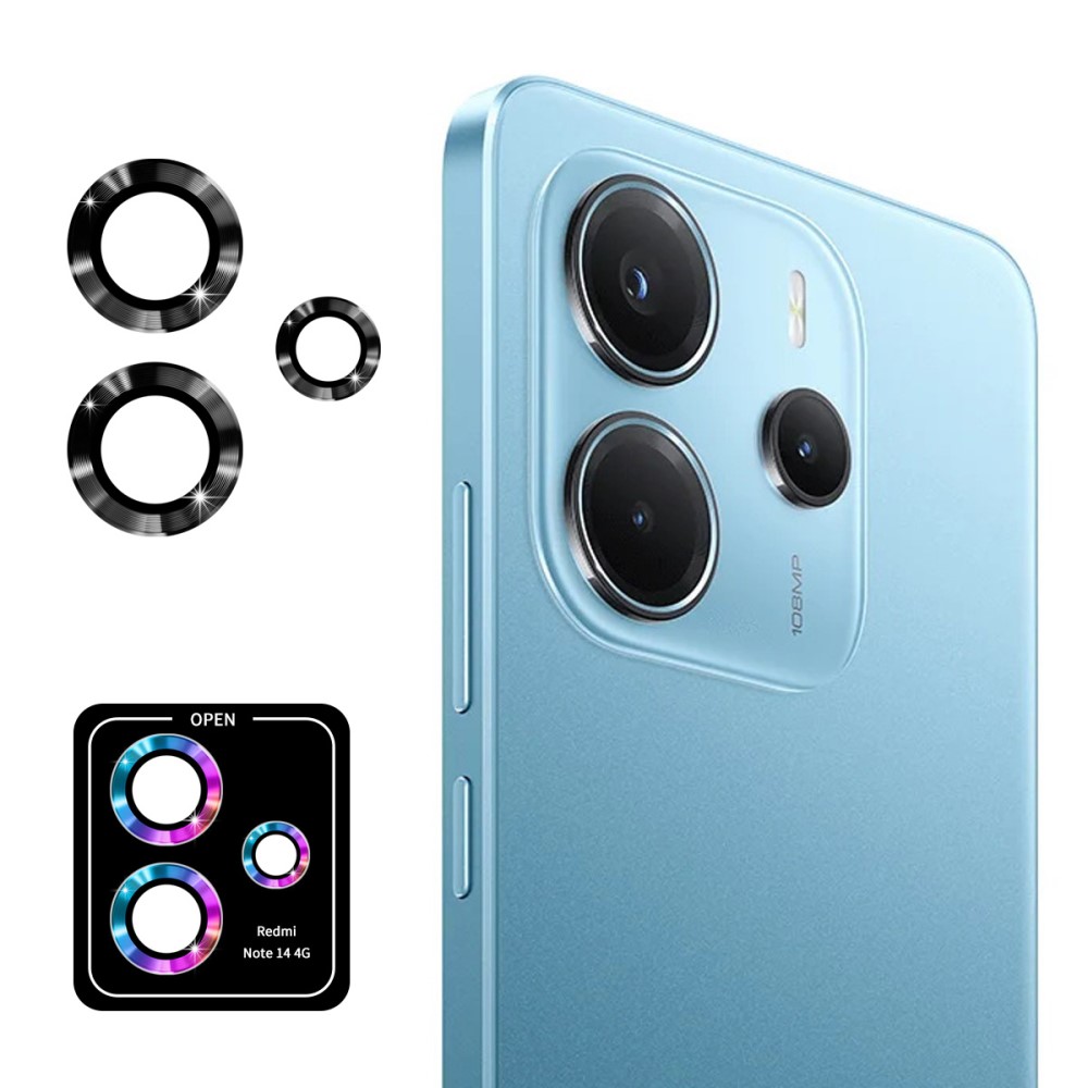 ENKAY ENKAY Redmi Note 14 4G Linsskydd Härdat Glas Svart