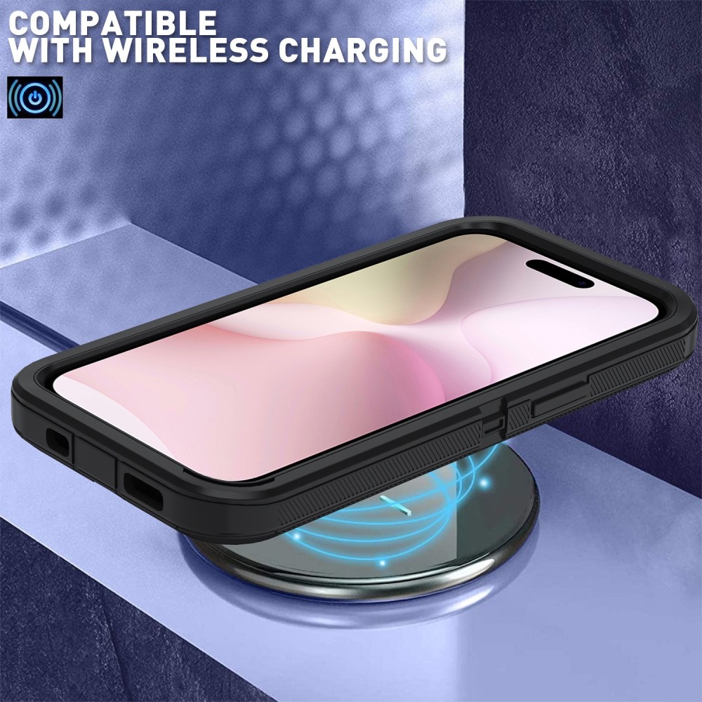  iPhone 17e / 16e Skal Extreme Shockproof Hybrid Svart/Grå