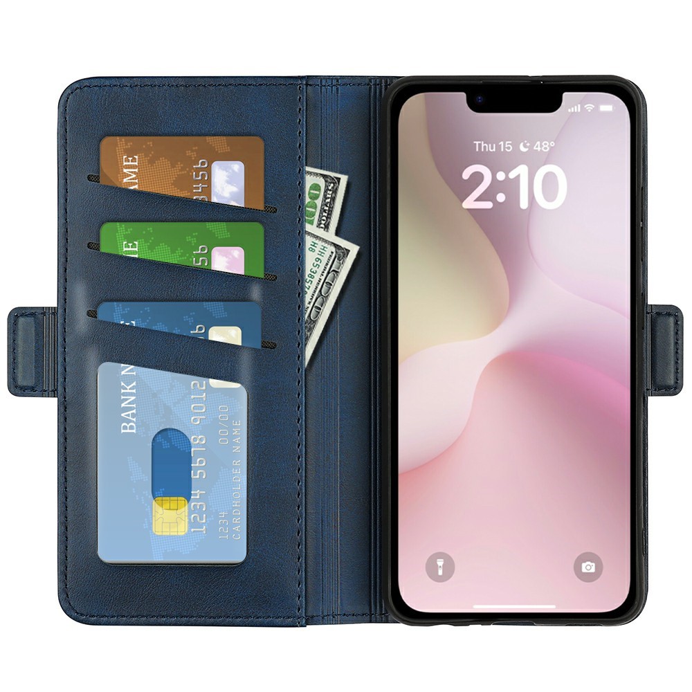  iPhone 17e / 16e Fodral Läder Blå