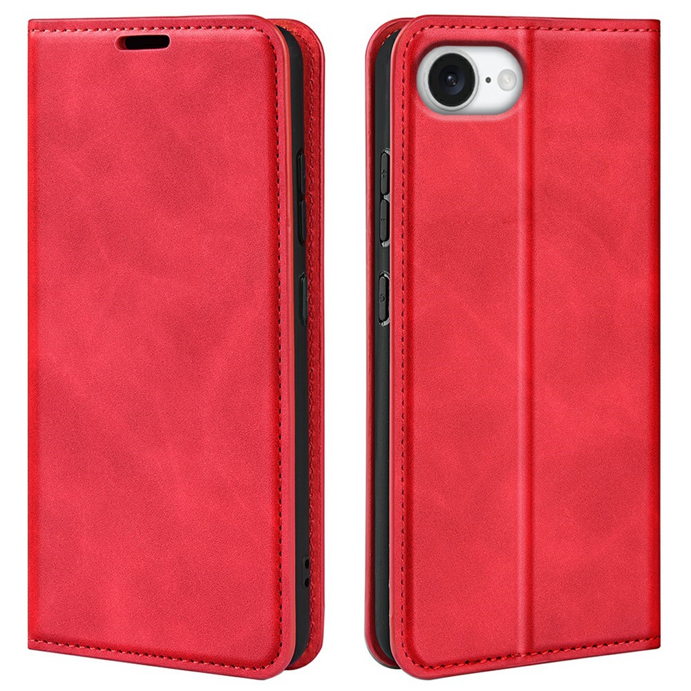  iPhone 17e / 16e Fodral Flip Skin Touch Röd