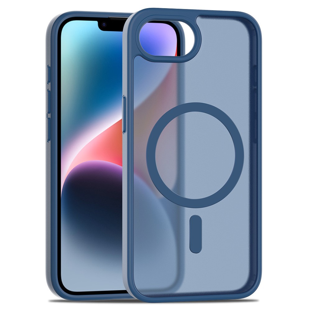 iPhone 17e / 16e Skal MagSafe Skin Touch Blå