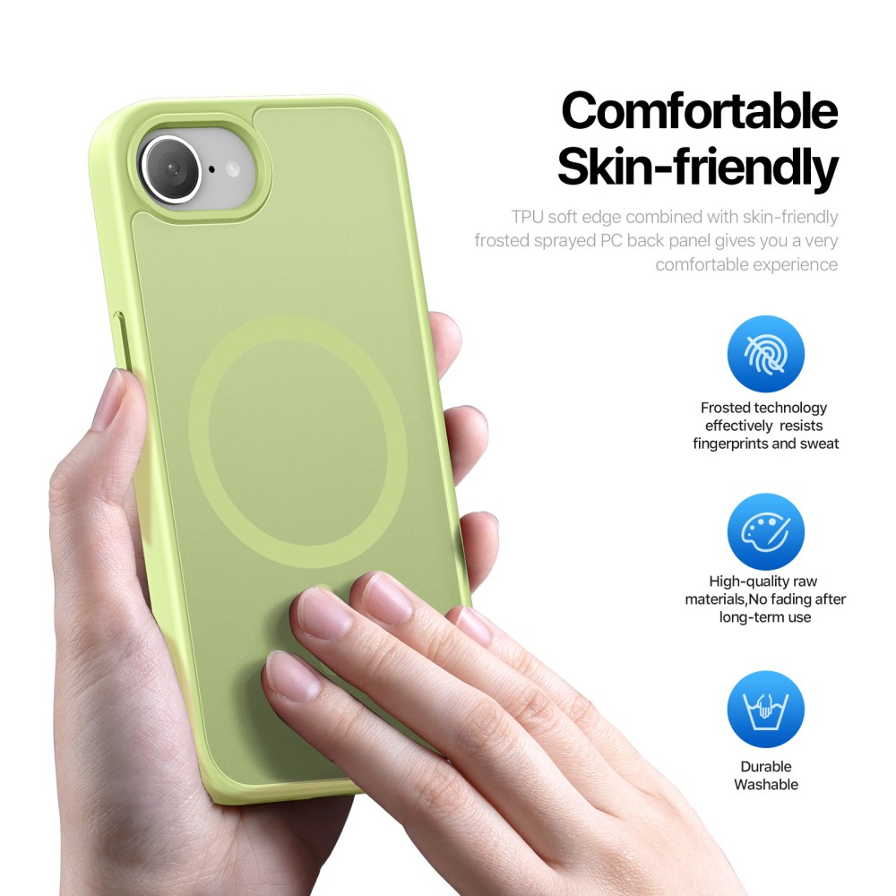 DUX DUCIS DUX DUCIS iPhone 17e/16e Skal MagSafe Yind Series Lime Grön