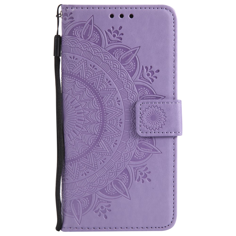  iPhone 17e / 16e Fodral Mandala Läder Lila