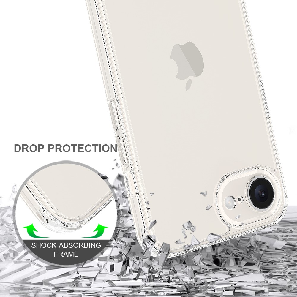  iPhone 17e / 16e Skal TPU / Akryl Transparent