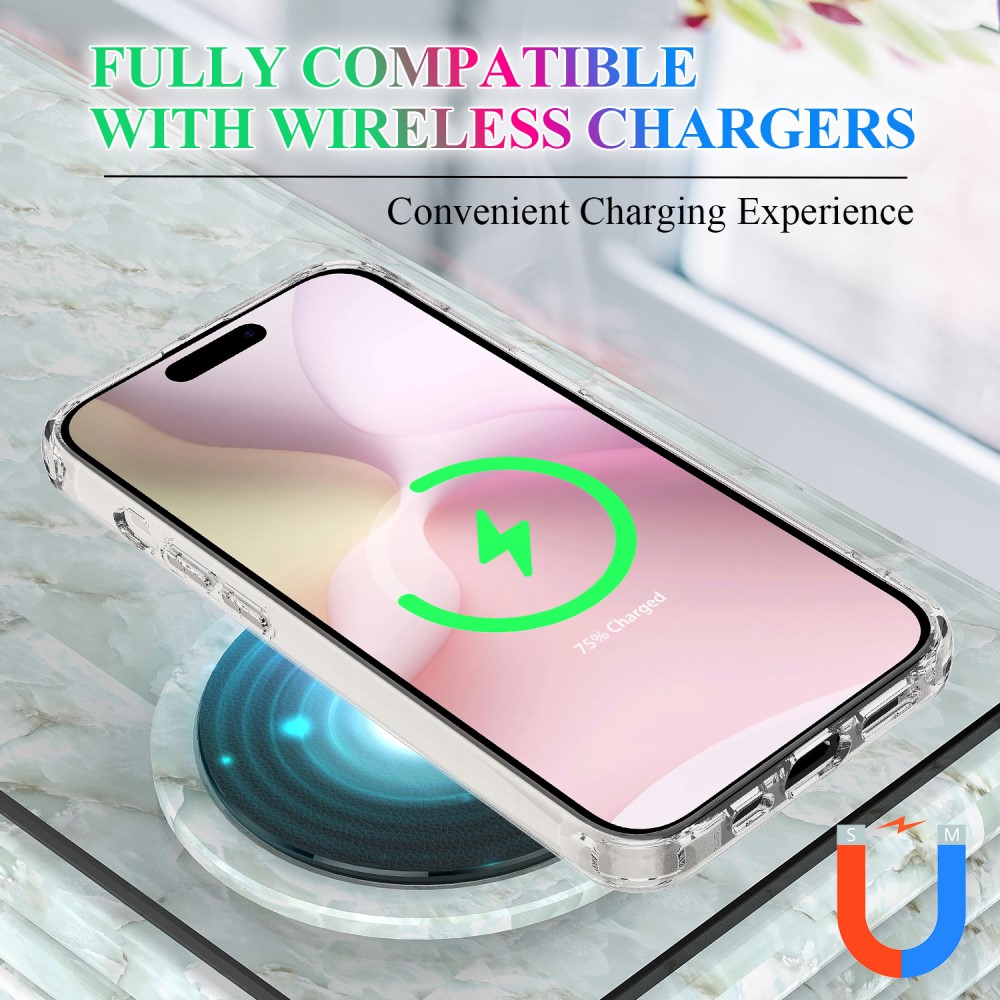  iPhone 17e / 16e Skal MagSafe TPU / Akryl Transparent