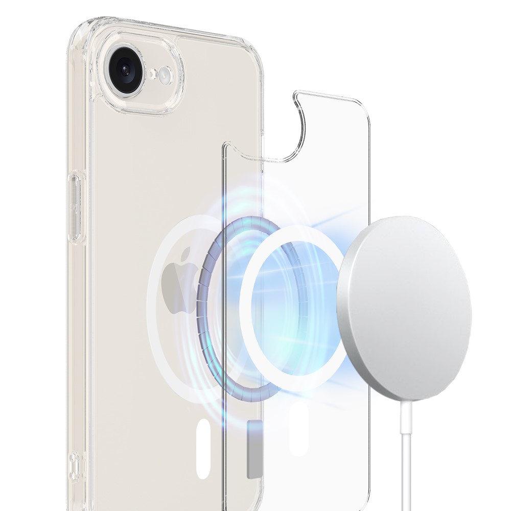  iPhone 17e / 16e Skal MagSafe TPU / Akryl Transparent