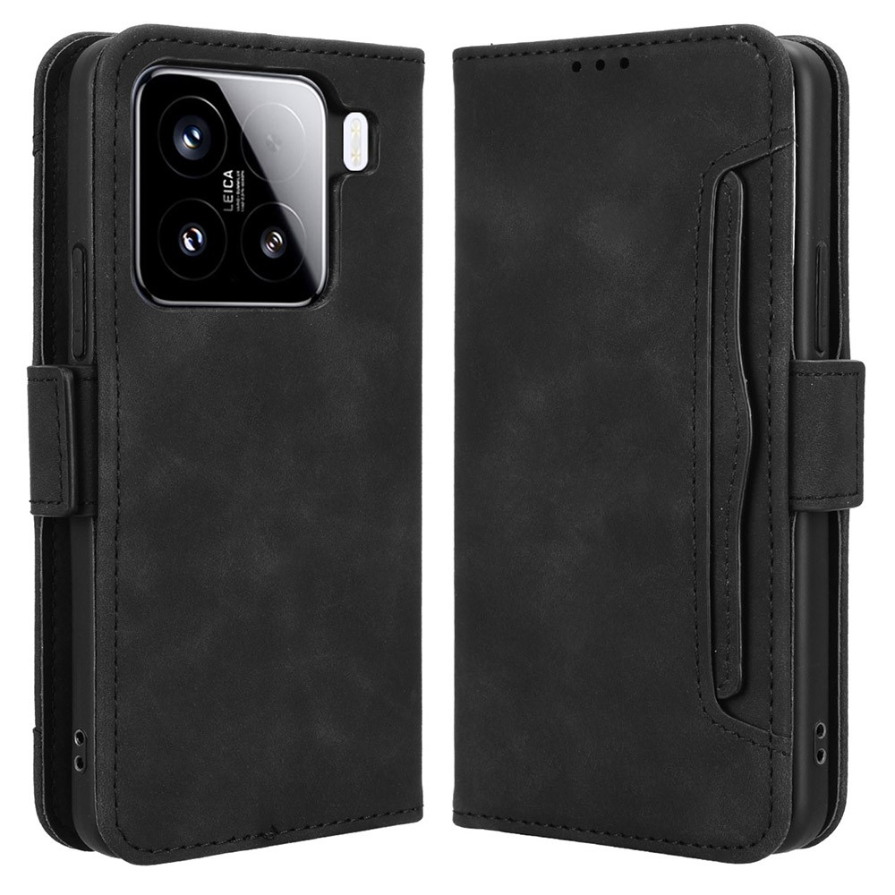  Xiaomi 15 Fodral Med Avtagbart Kortfodral Svart