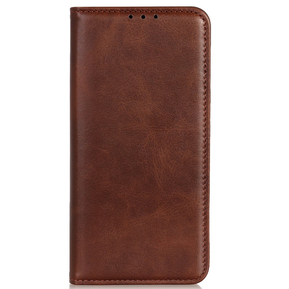  Google Pixel 9a Fodral Flip Split Läder Brun