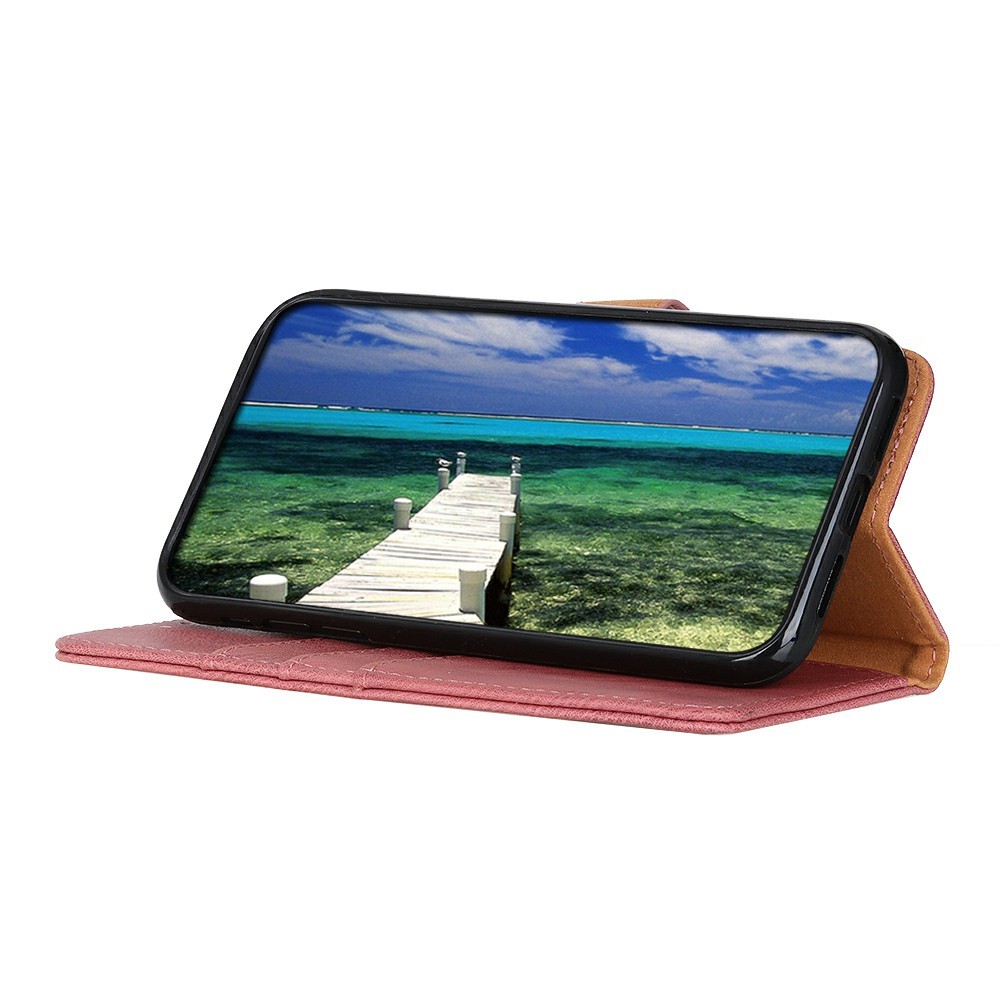 KHAZNEH KHAZNEH Google Pixel 9a Fodral Läder Rosa
