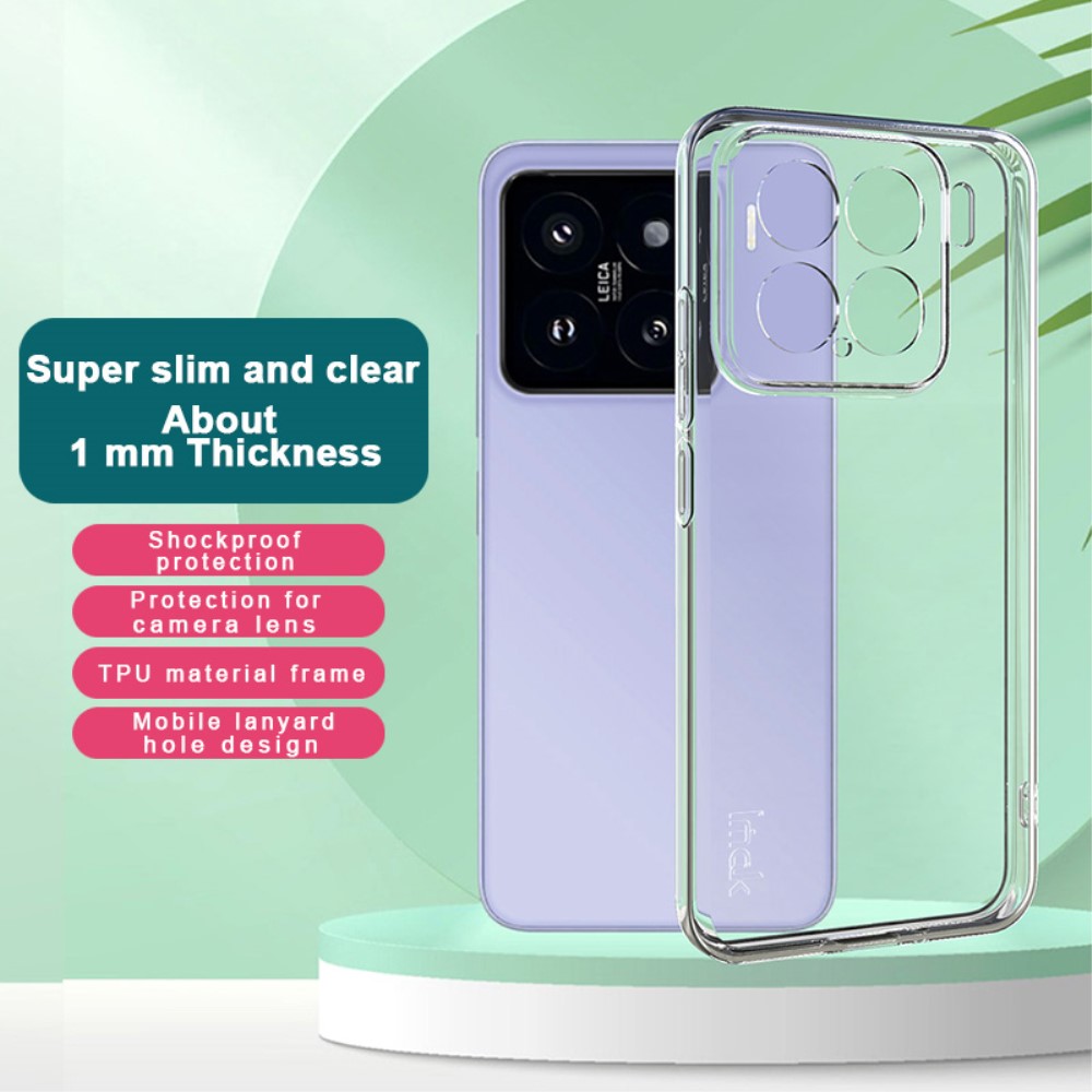 IMAK IMAK Xiaomi 15 Skal TPU Slim Shockproof Transparent