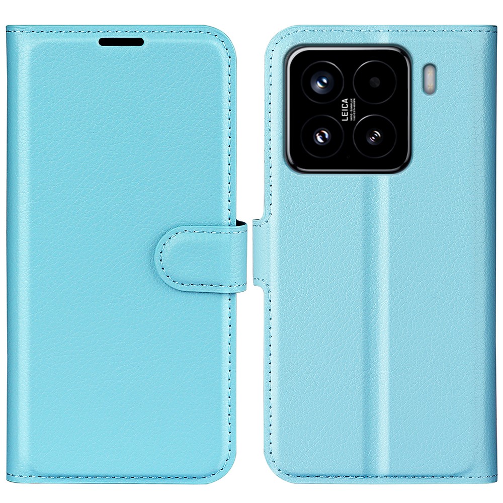  Xiaomi 15 Fodral Litchi Läder Blå