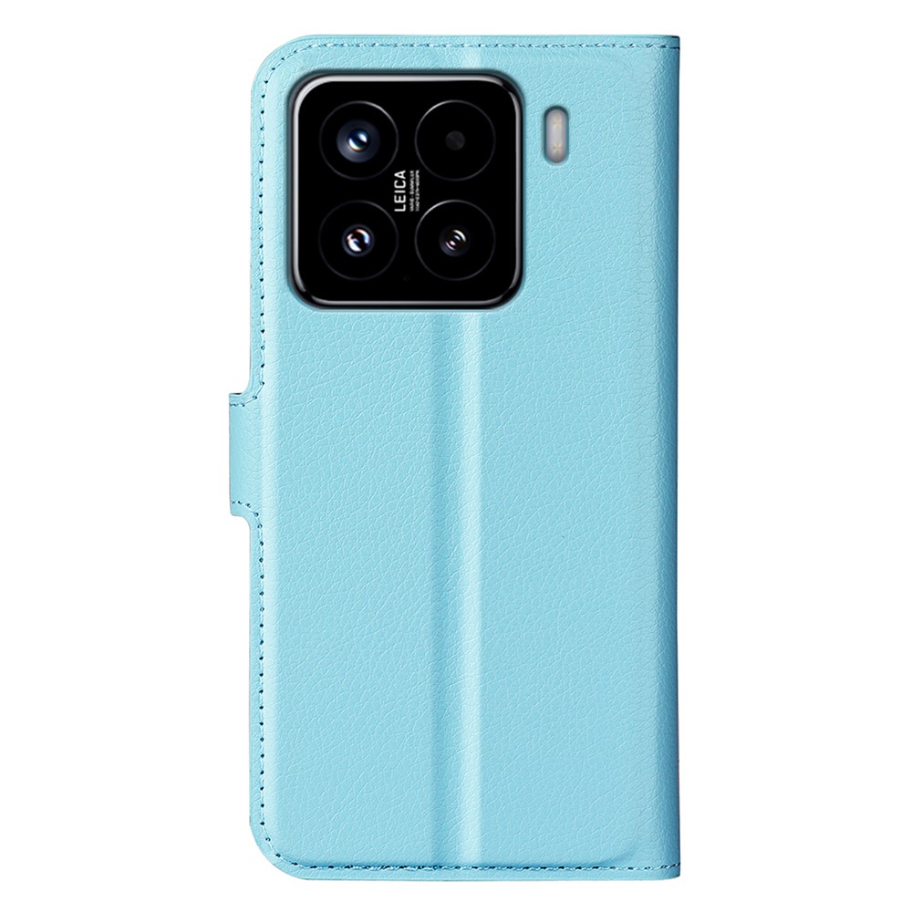  Xiaomi 15 Fodral Litchi Läder Blå