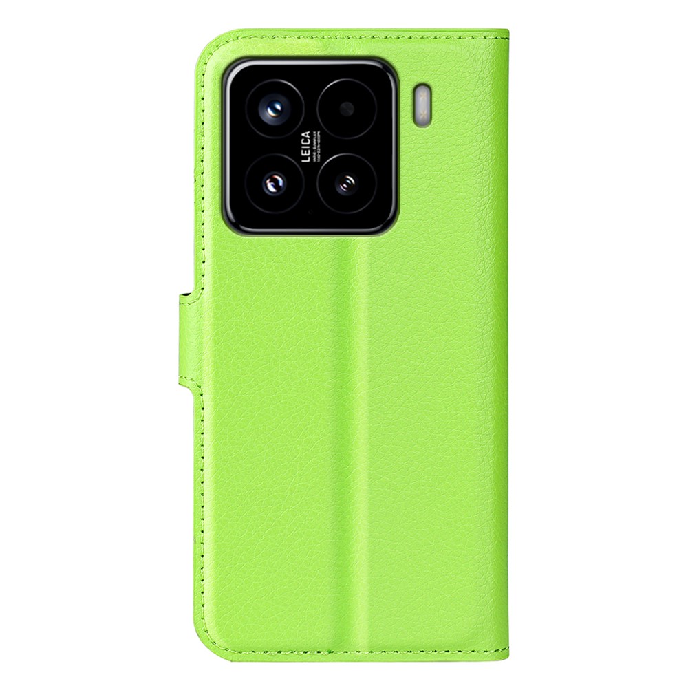  Xiaomi 15 Fodral Litchi Läder Grön