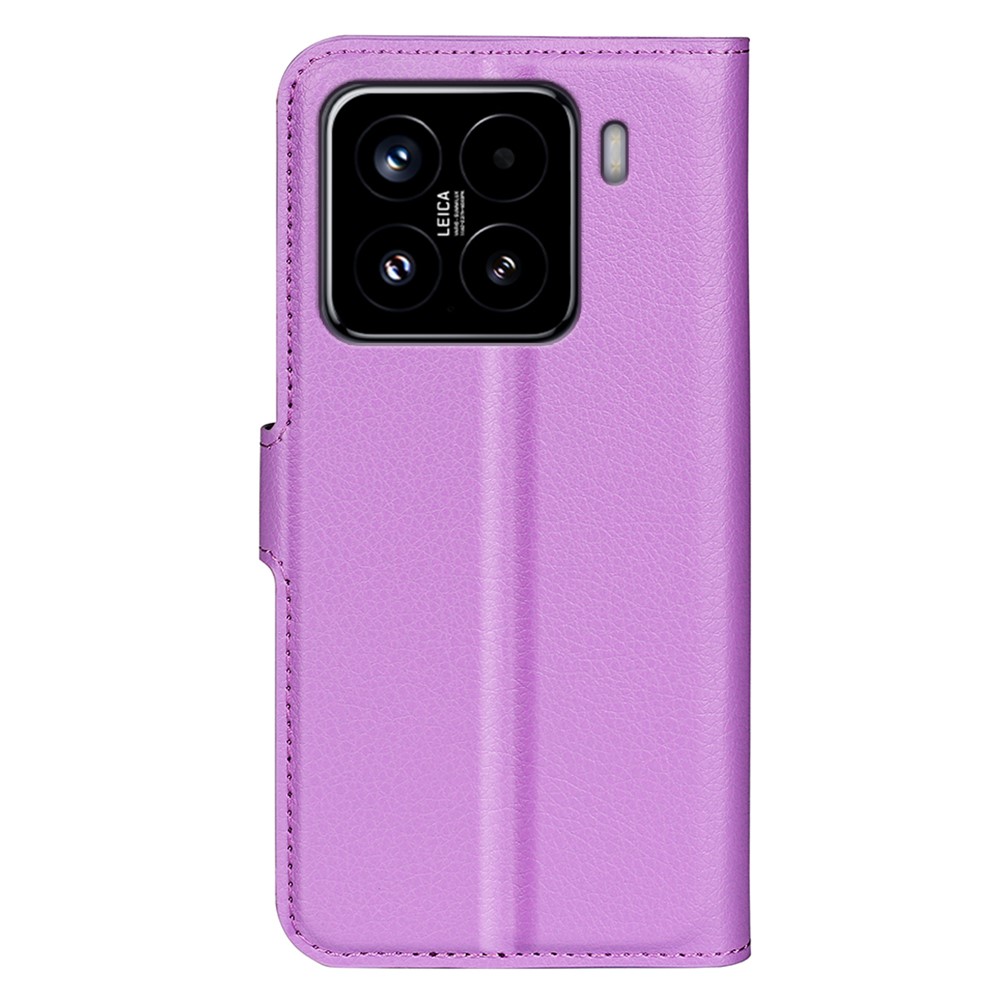  Xiaomi 15 Fodral Litchi Läder Lila