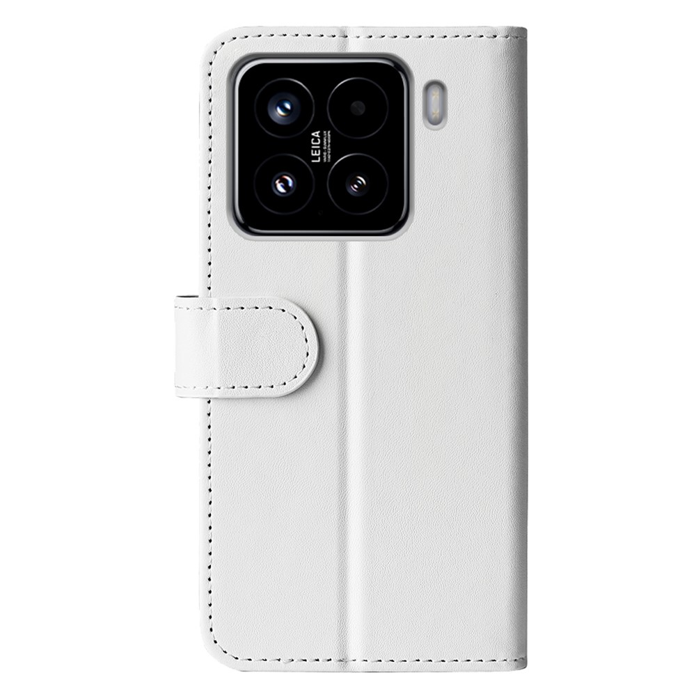  Xiaomi 15 Fodral Crazy Horse Läder Vit