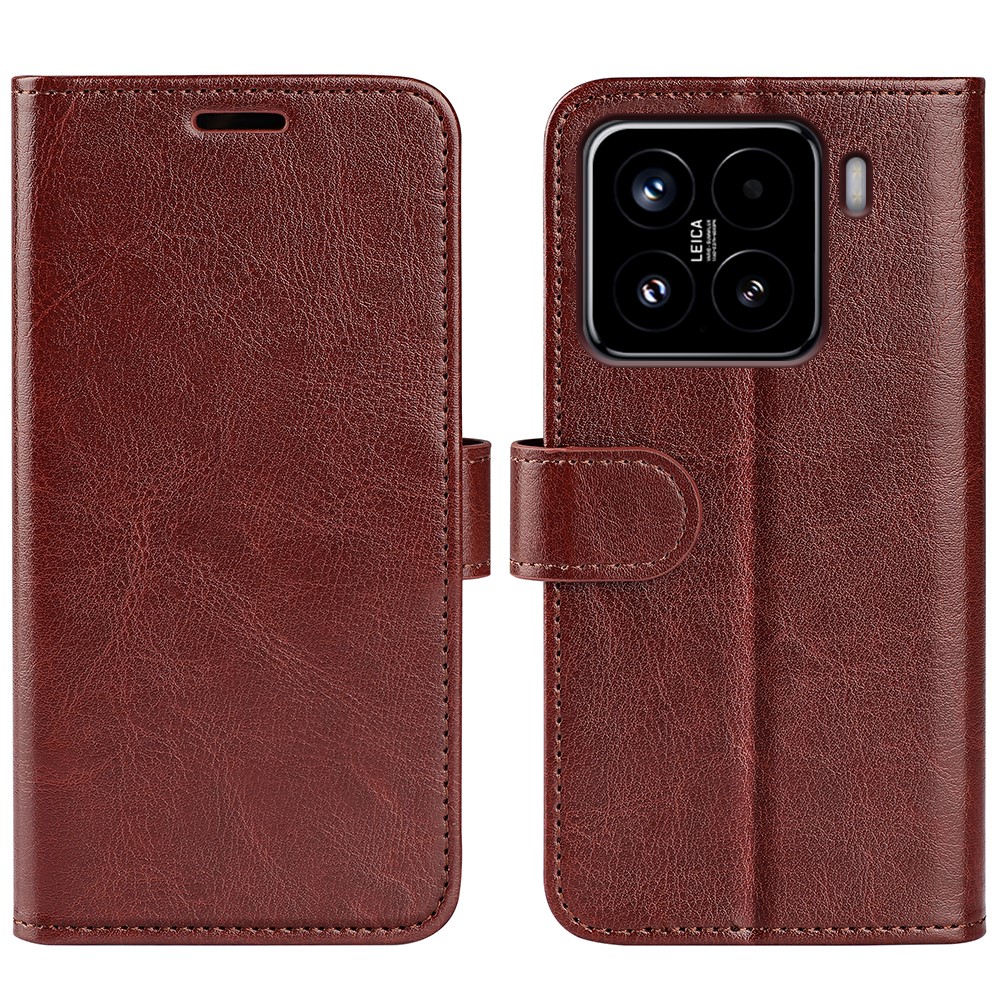  Xiaomi 15 Fodral Crazy Horse Läder Brun