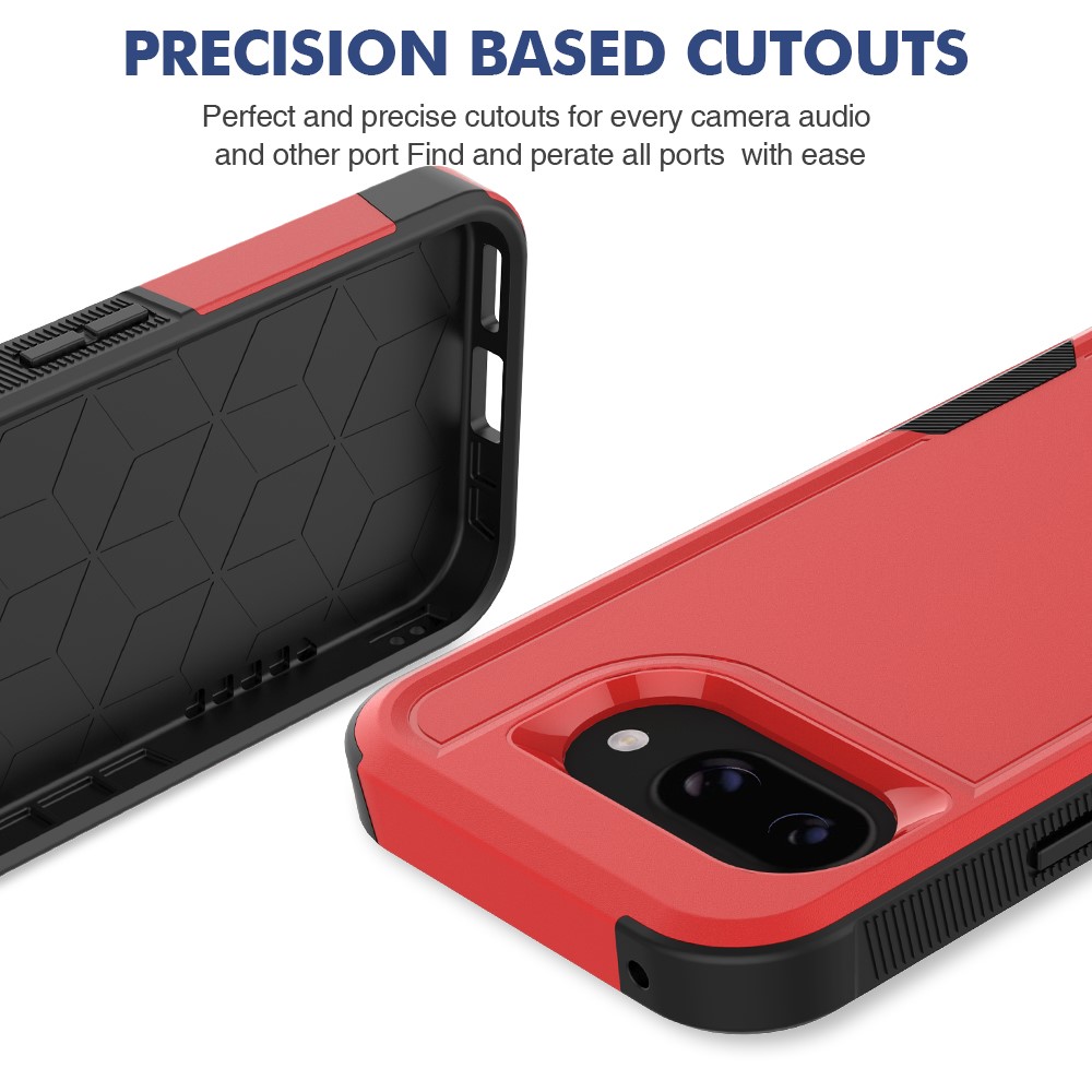  Google Pixel 9a Skal Extreme Shockproof Hybrid Röd