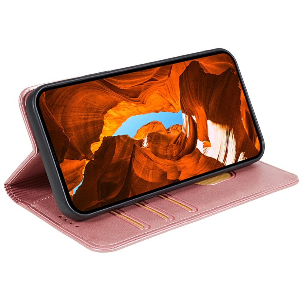  Nothing Phone 3a Fodral Flip Läder Roséguld