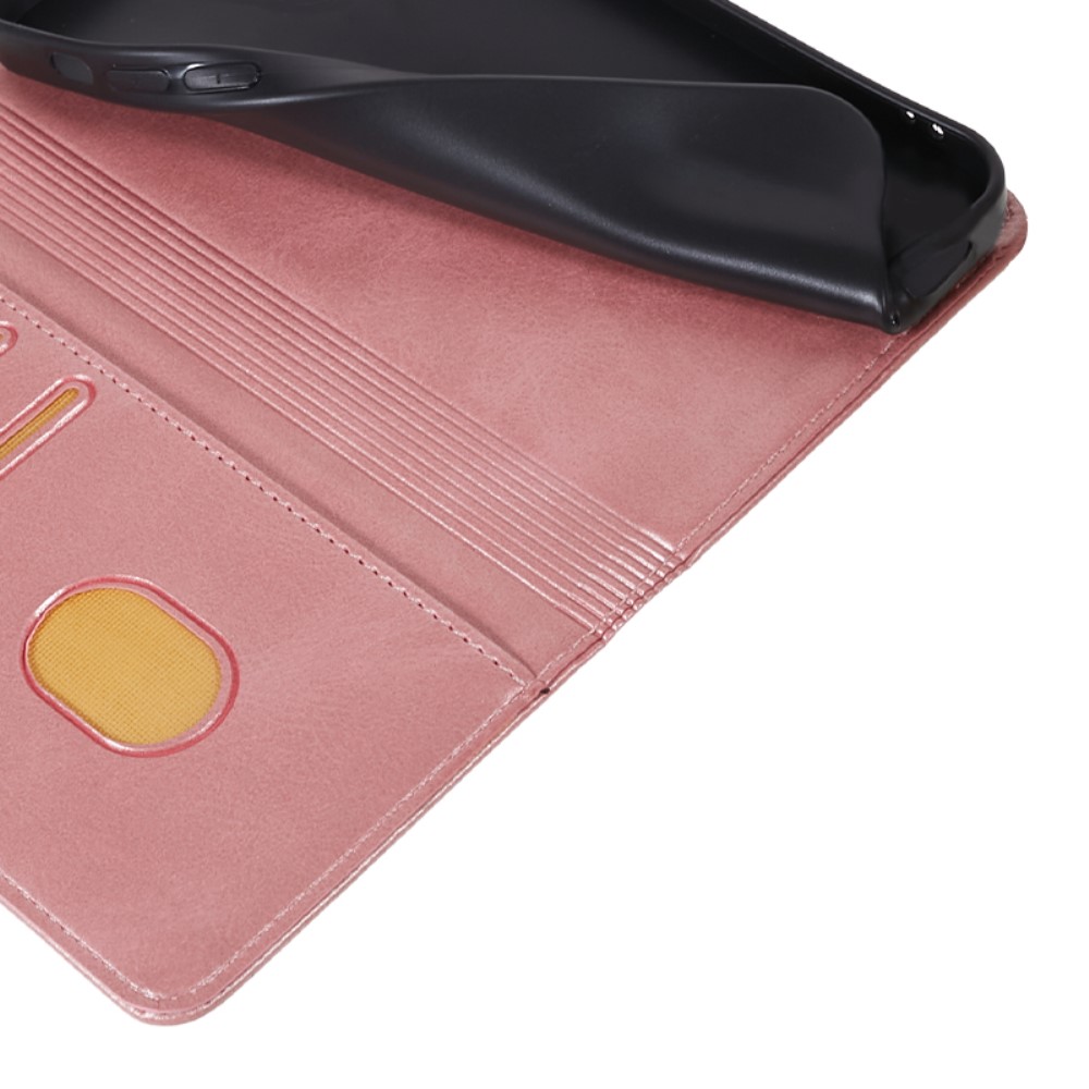  Nothing Phone 3a Fodral Flip Läder Roséguld