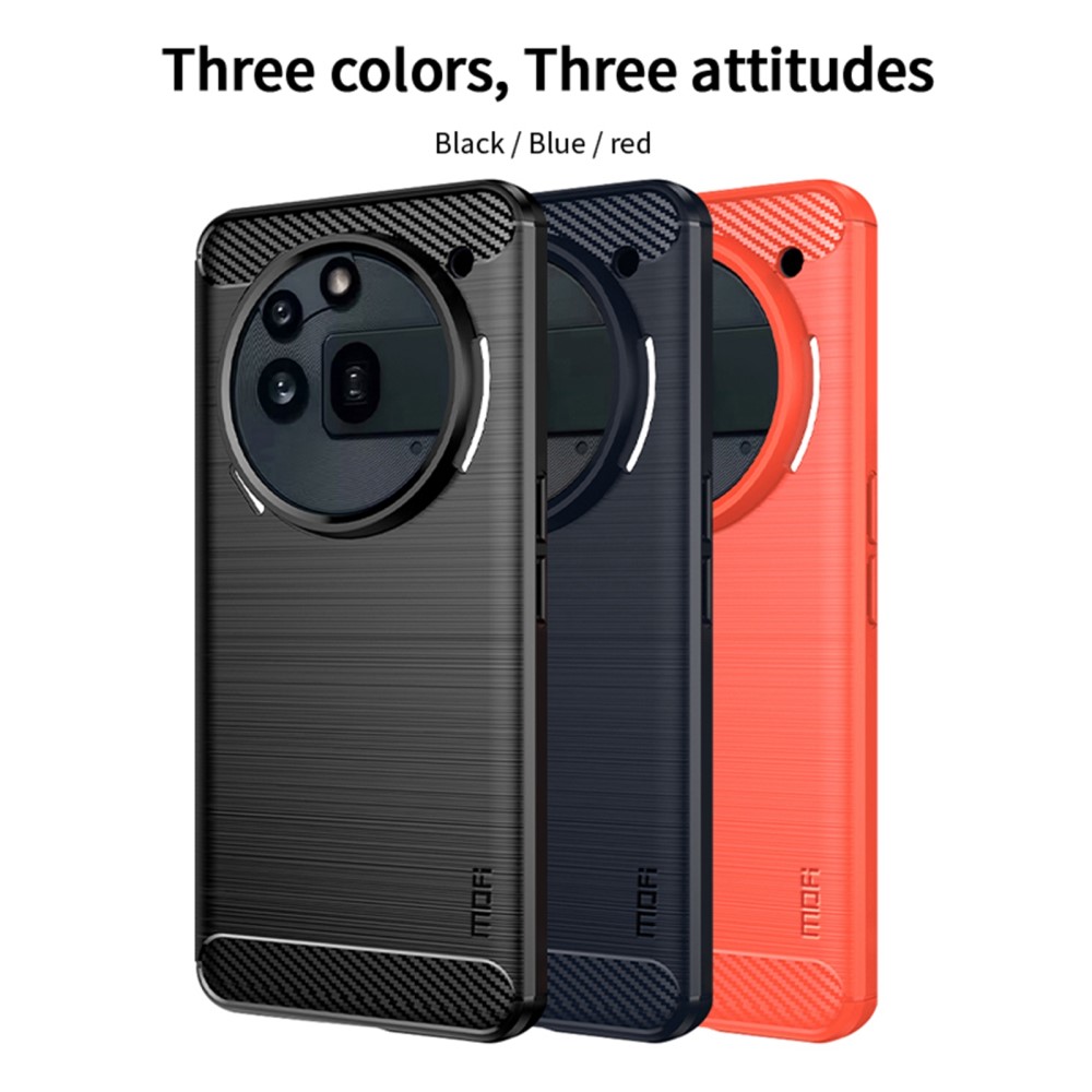 MOFI MOFI Nothing Phone 3a Pro Skal Borstad Stål Textur Blå
