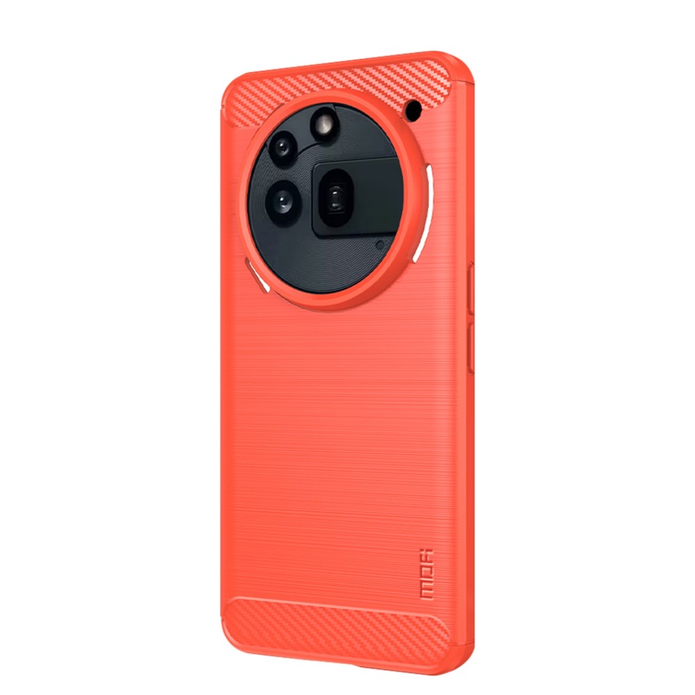 MOFI MOFI Nothing Phone 3a Pro Skal Borstad Stål Textur Röd