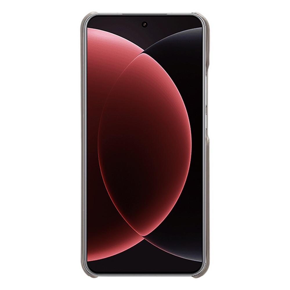  Xiaomi 15 Ultra Läderbelagt Skal Med Kortfack Grå