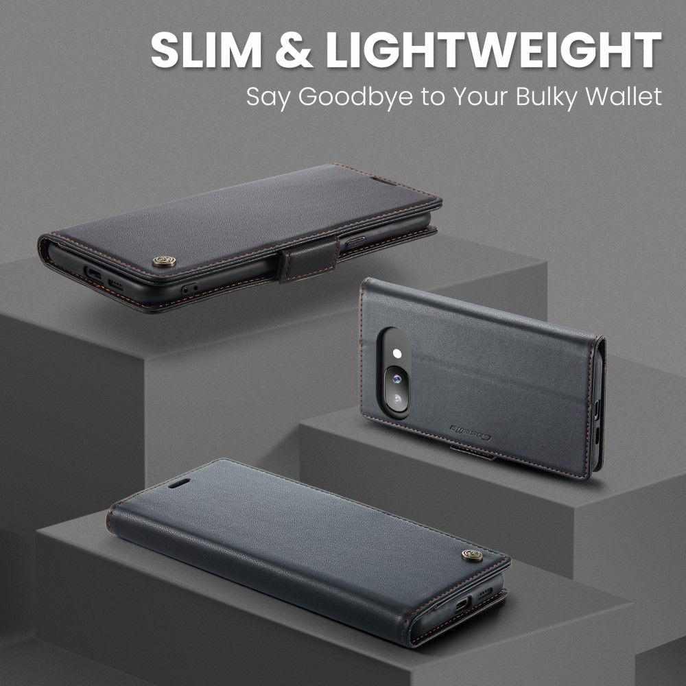 CASEME CASEME Google Pixel 9a Fodral RFID Läder Svart