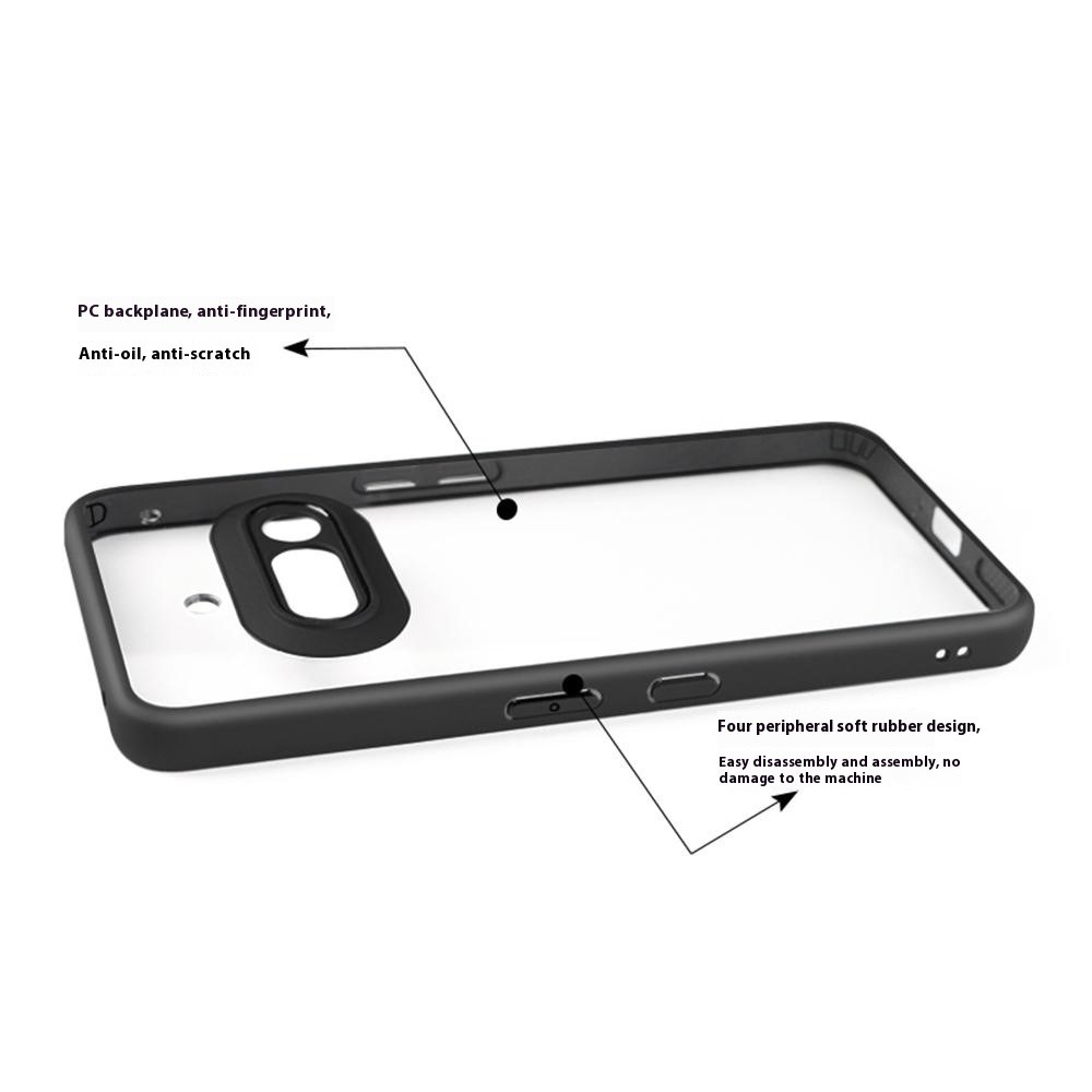  Nothing Phone 3a Skal Hybrid Transparent / Svart