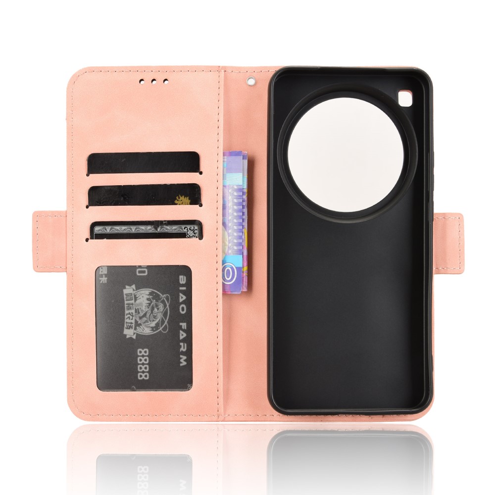  Xiaomi 15 Ultra Fodral Med Avtagbart Kortfodral Rosa
