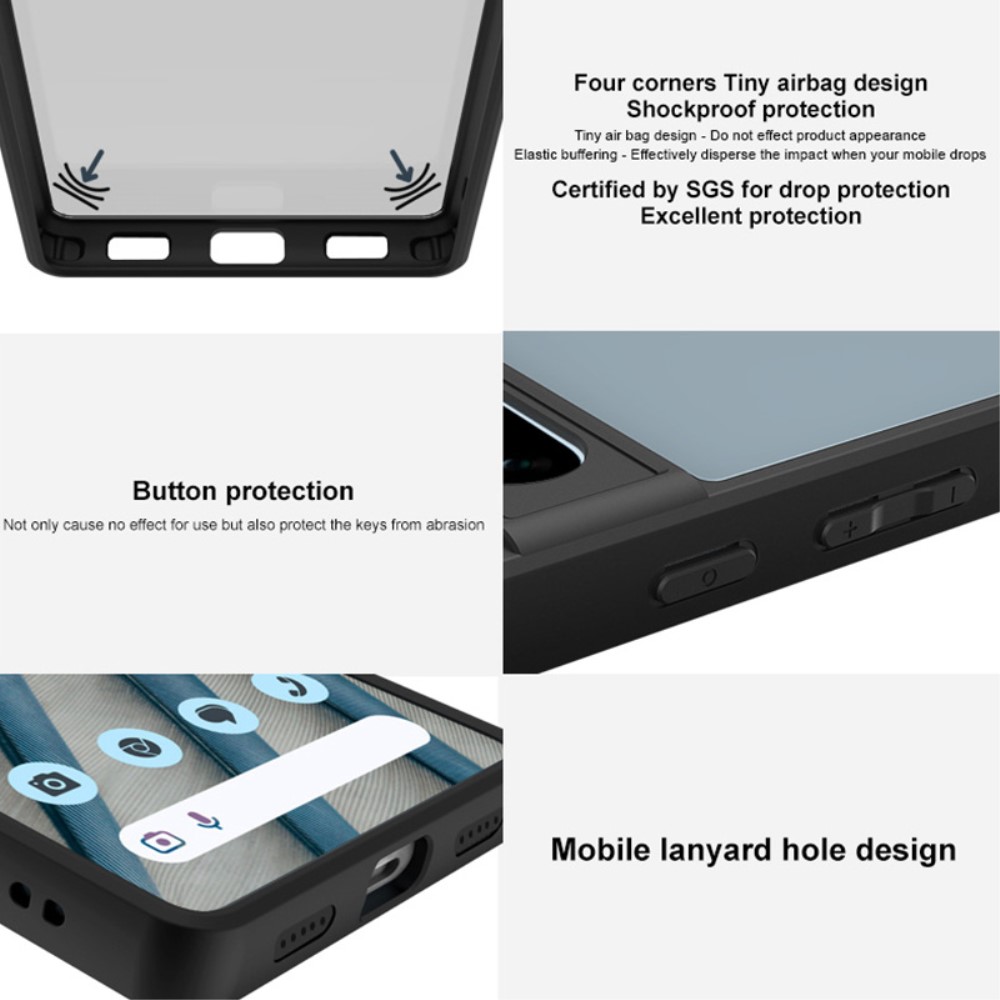 IMAK IMAK Nothing Phone 3a Pro Skal Hybrid Matt Tonad Svart