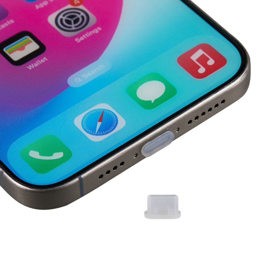  Dammplugg För USB-C Port Silikon Vit
