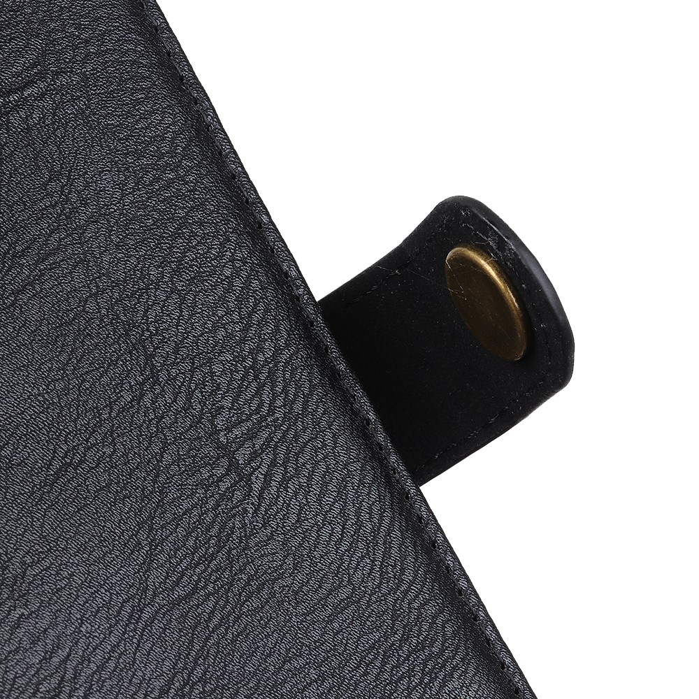 KHAZNEH KHAZNEH Samsung Galaxy S25 Edge Fodral Läder Svart