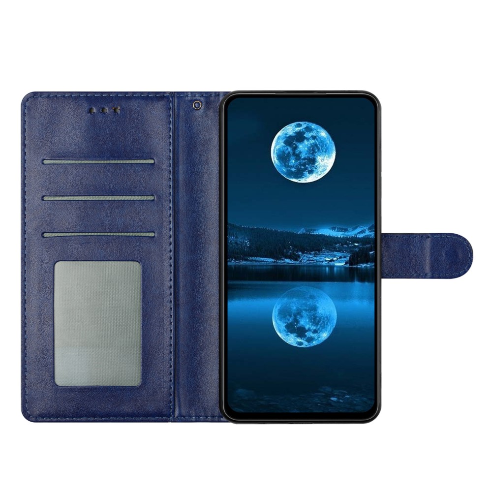  Samsung Galaxy S25 Edge Fodral Läder Blå