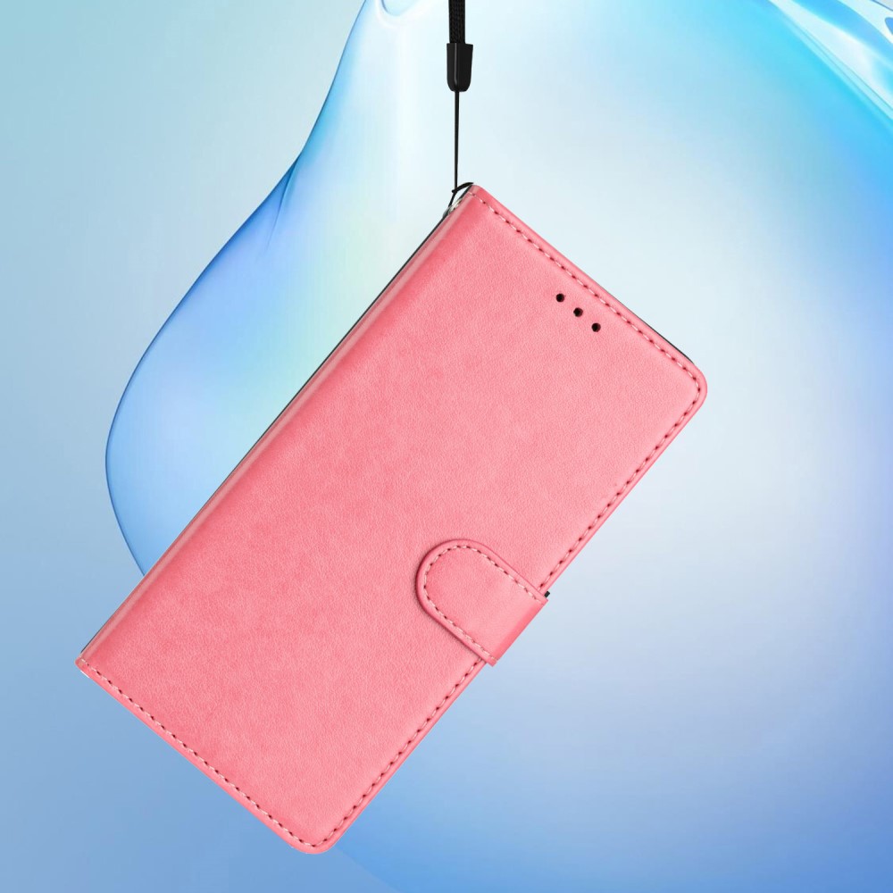  Samsung Galaxy S25 Edge Fodral Läder Rosa