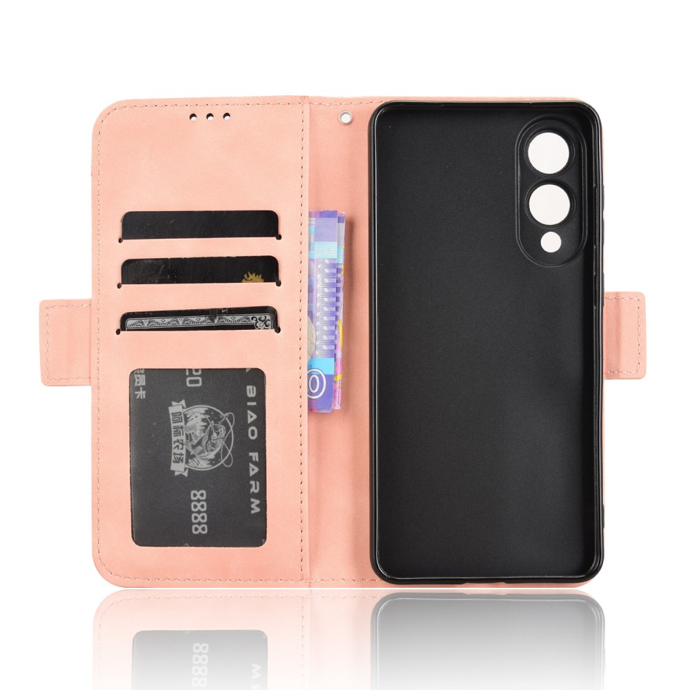  Samsung Galaxy S25 Edge Fodral Med Avtagbart Kortfodral Rosa