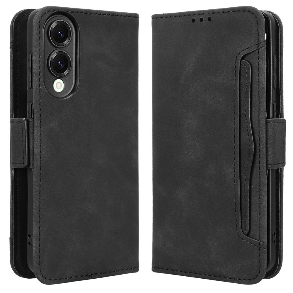  Samsung Galaxy S25 Edge Fodral Med Avtagbart Kortfodral Svart