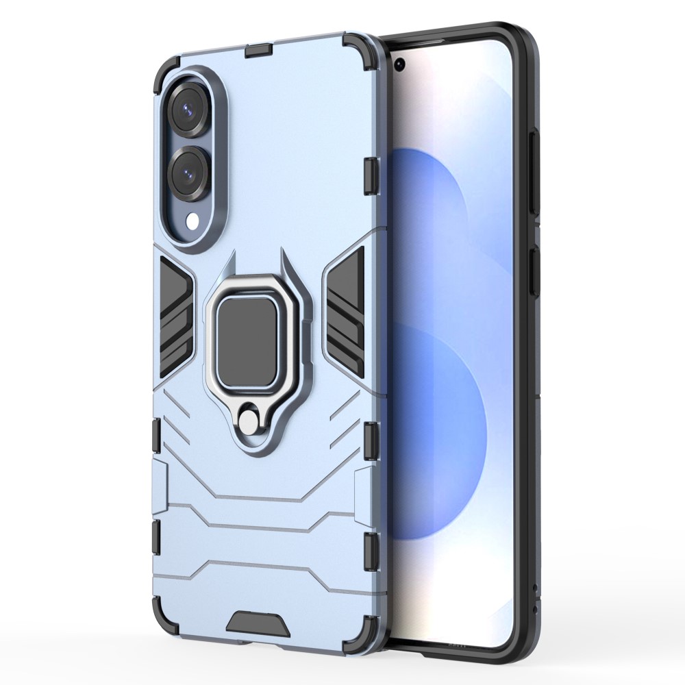  Samsung Galaxy S25 Edge Skal Ring Hybrid Armor Blå