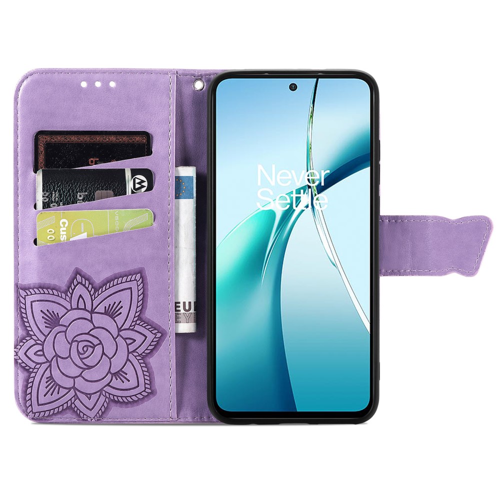  Samsung Galaxy S25 Edge Fodral Med Fjäril Tryck Lila