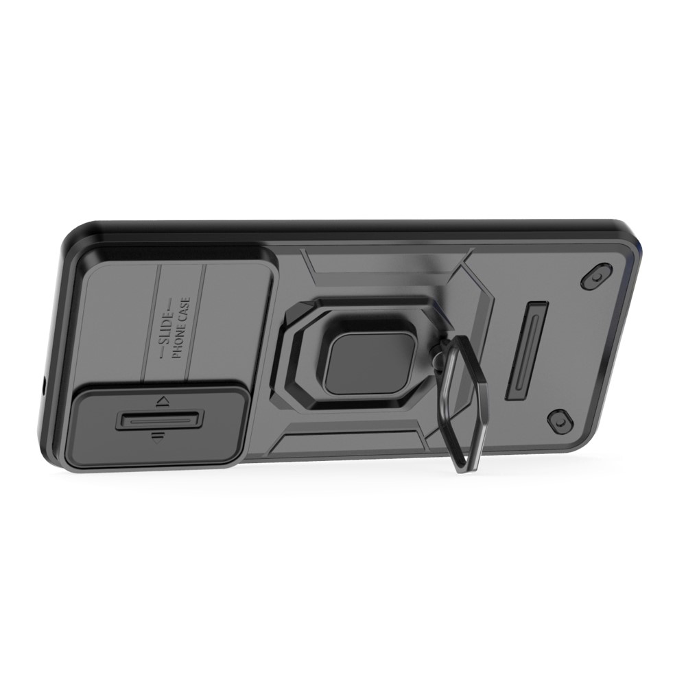  Samsung Galaxy S25 Edge Skal CamShield Ring Hybrid Svart