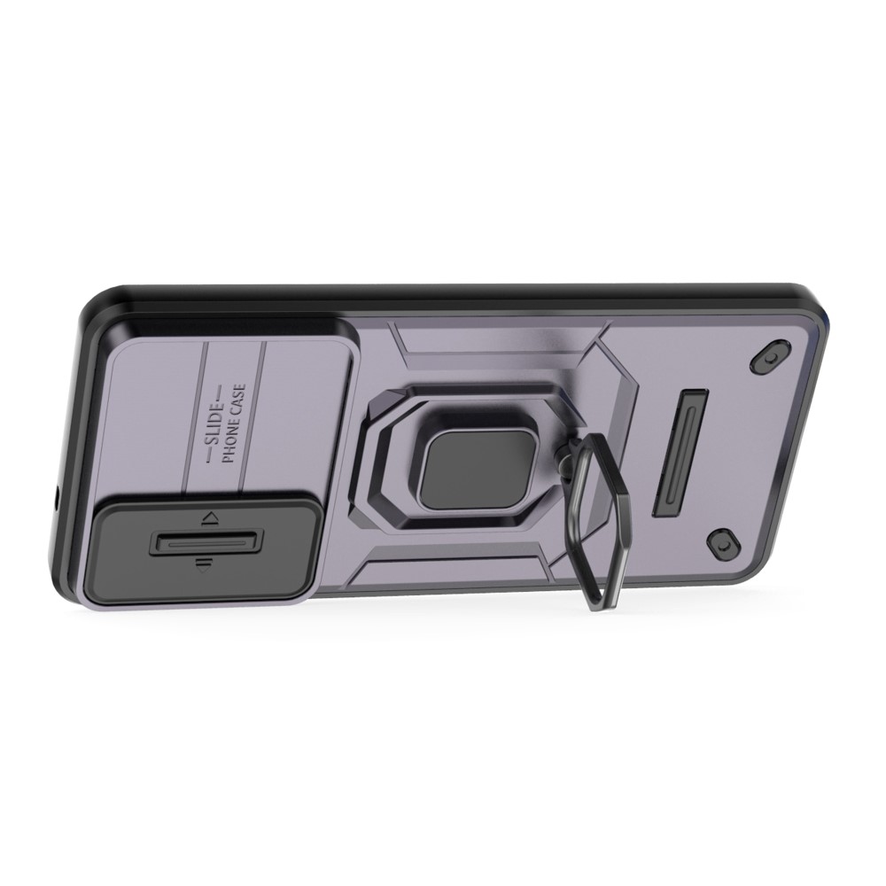  Samsung Galaxy S25 Edge Skal CamShield Ring Hybrid Lila
