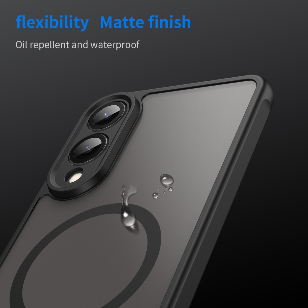  Samsung Galaxy S25 Edge Skal MagSafe Hybrid Svart