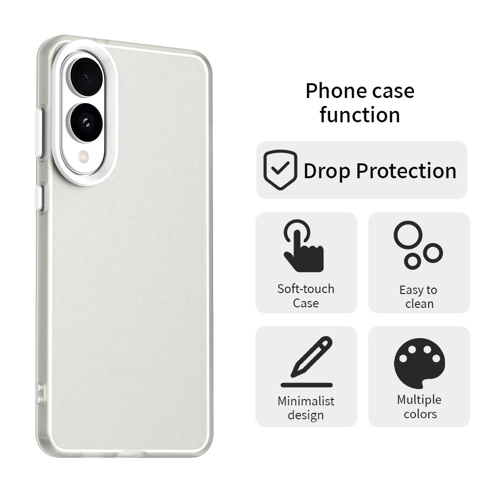  Samsung Galaxy S25 Edge Skal Slim Matt Vit